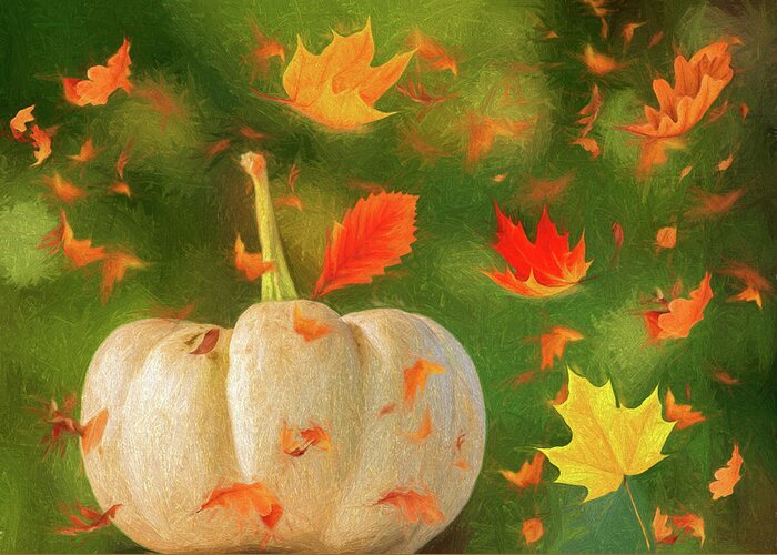 Autumn Greeting Card featuring the photograph Winds of Autumn by Cathy Kovarik
