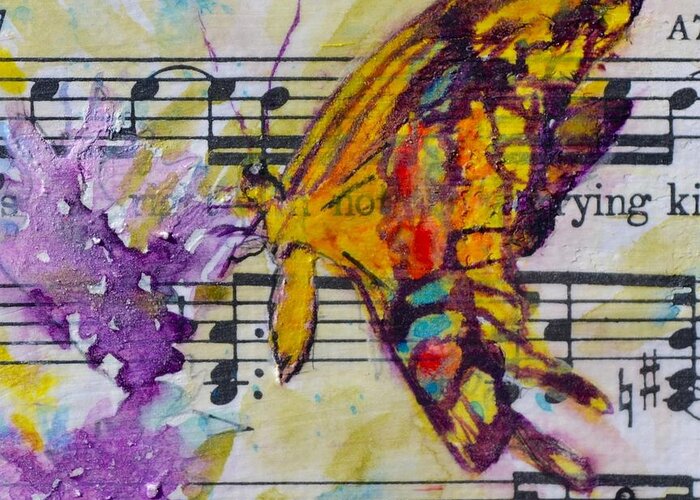 Butterfly Greeting Card featuring the painting Wings II by Beverley Harper Tinsley