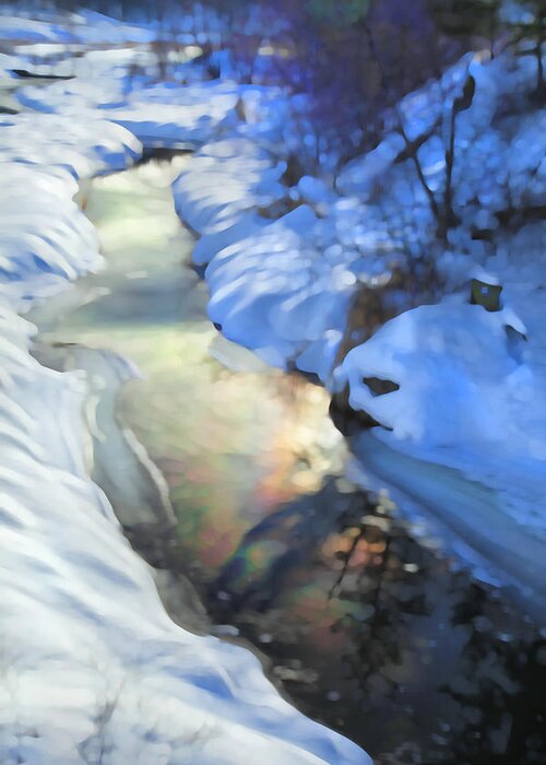 Creek River Greeting Card featuring the photograph Winter Creek by Theresa Tahara