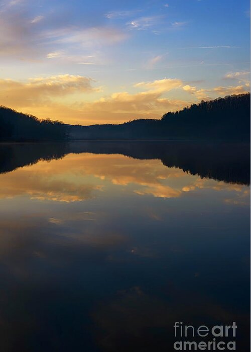 Lake Greeting Card featuring the photograph Winter Dawn Mirror Lake by Thomas R Fletcher