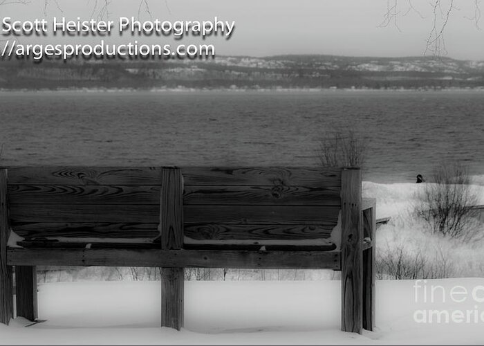 Lake Superior Shoreline Greeting Card featuring the photograph Winter's Solace by Scott Heister
