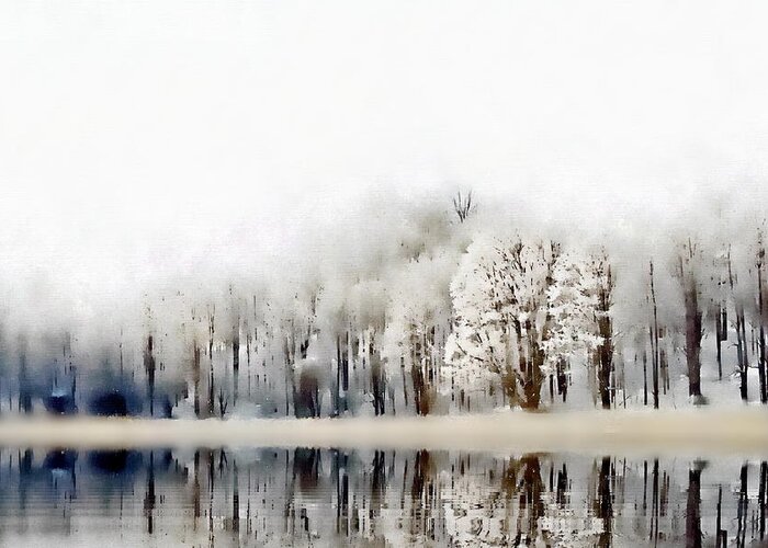 Winter Greeting Card featuring the photograph Winterscape by Andrea Kollo
