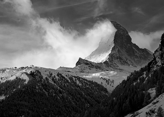 Matterhorn Greeting Card featuring the photograph Wonder of the Alps by Neil Shapiro