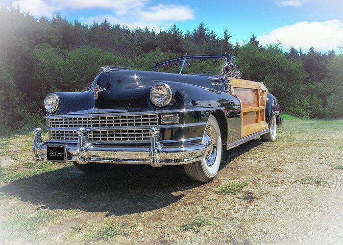Automotive Greeting Card featuring the photograph Woody Chrysler by Bill Posner