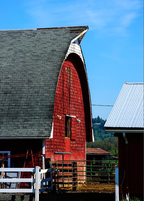 Landscape Greeting Card featuring the photograph Working Barn by Tikvah's Hope