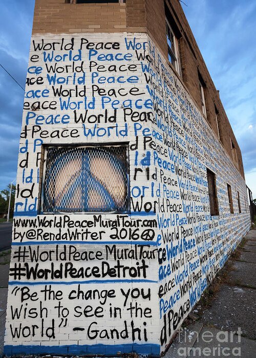 Art Greeting Card featuring the photograph World Peace by Jim West