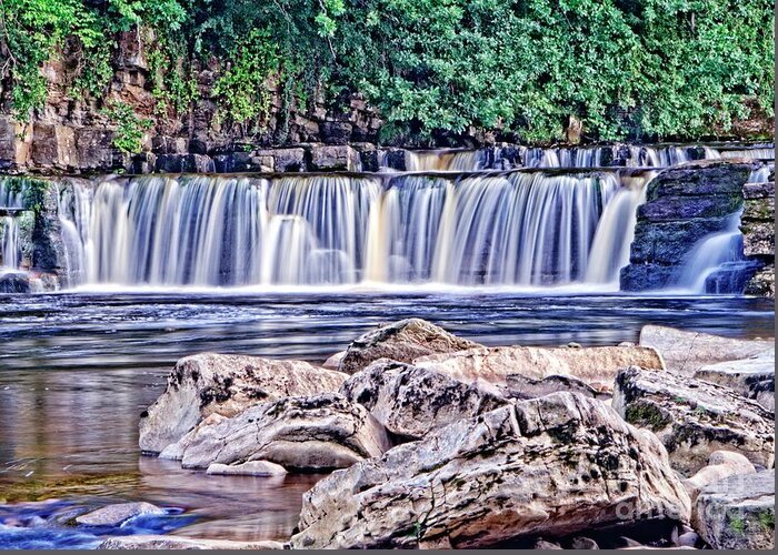 Richmond Falls Greeting Card featuring the photograph Yorkshire Dales Waterfall by Martyn Arnold