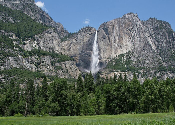 Waterfall Greeting Card featuring the photograph Yosemite Falls - California by Brendan Reals