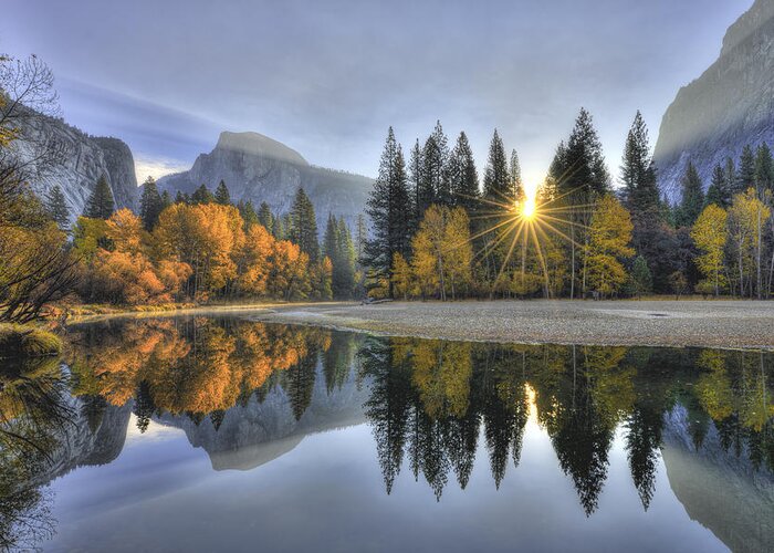 Mark Whitt Greeting Card featuring the photograph Yosemite Reflections by Mark Whitt