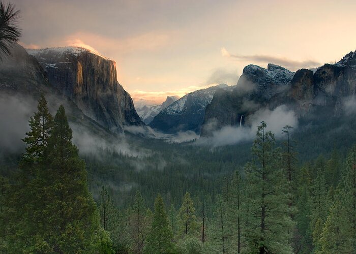 Yosemite Valley Greeting Card featuring the photograph Yosemite Valley by Jim Dohms