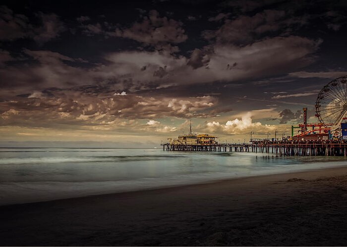 Santa Monica Pier Greeting Card featuring the photograph Enchanted Pier by Gene Parks