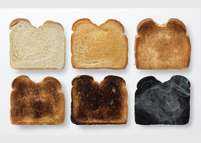 Bread Greeting Card featuring the photograph Youre Toast #2 by Steve Gadomski
