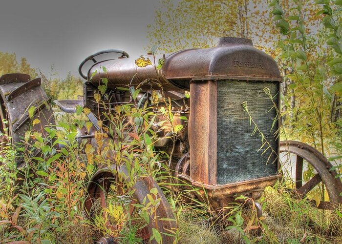 Sam Amato Greeting Card featuring the photograph Yukon Tractor by Sam Amato