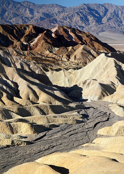 Death Valley Greeting Card featuring the photograph Zabriskie point scenery by Pierre Leclerc Photography