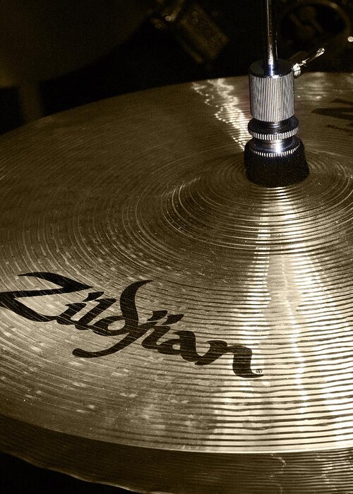 Zildjian Greeting Card featuring the photograph Zildjian Cymbal by Jim Mathis
