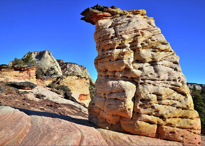 Zion National Park Greeting Card featuring the photograph Zion Beehive - Zion National Park by Ray Mathis