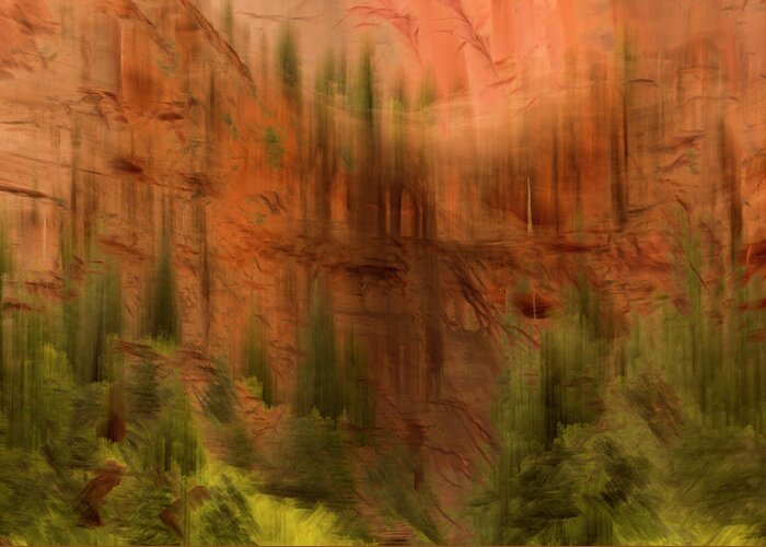 Zion National Park Greeting Card featuring the photograph Zion Spring by Deborah Hughes