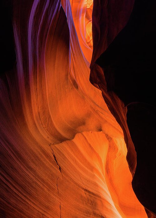 Antelope Canyon Greeting Card featuring the photograph Antelope Canyon #1 by Patrick Leitz