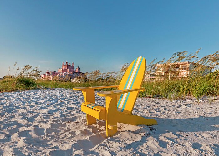 Estock Greeting Card featuring the digital art Beach In Saint Petersburg Florida #1 by Lumiere