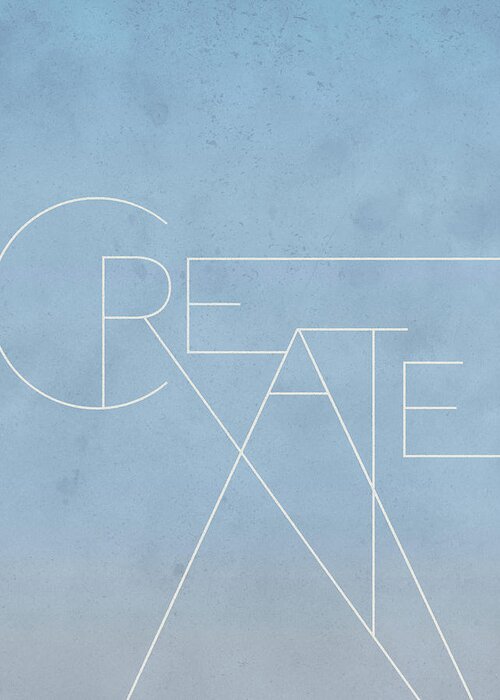 Create Greeting Card featuring the mixed media Create #1 by Dan Meneely