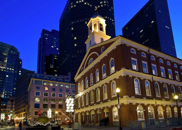 Estock Greeting Card featuring the digital art Faneuil Hall, Boston, Massachusetts #1 by G. Cam