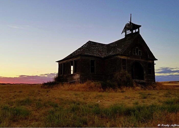 Schoolhouse Greeting Card featuring the photograph Govan schoolhouse #2 by Rusty Jeffries