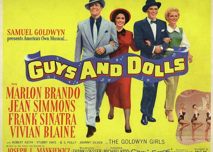 1950s Greeting Card featuring the photograph Guys And Dolls -1955-. #1 by Album
