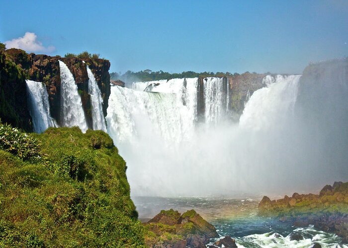 Scenics Greeting Card featuring the photograph Iguazú Falls #1 by Fabiano Rebeque - Frebeque@yahoo.ca
