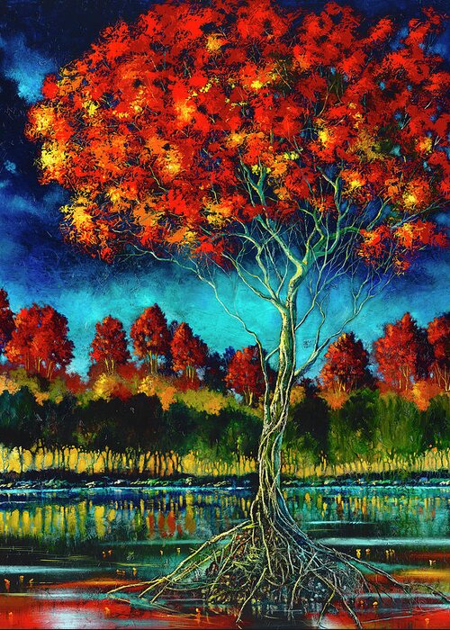 Ford Smith Greeting Card featuring the painting Living Free by Ford Smith