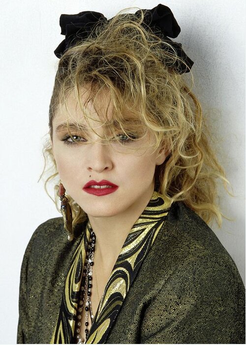 Madonna Greeting Card featuring the photograph MADONNA in DESPERATELY SEEKING SUSAN -1985-. #1 by Album