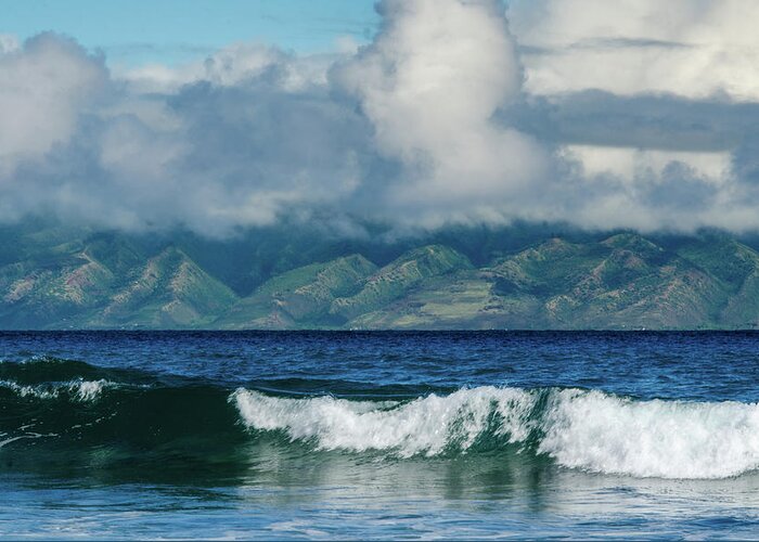 Hawaii Greeting Card featuring the photograph Maui Breakers #2 by Jeff Phillippi
