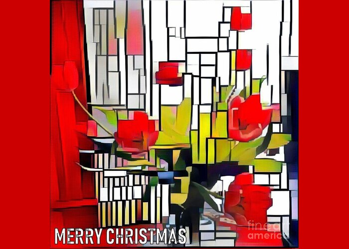 Christmas Card Greeting Card featuring the photograph Merry Christmas Red by Jodie Marie Anne Richardson Traugott     aka jm-ART