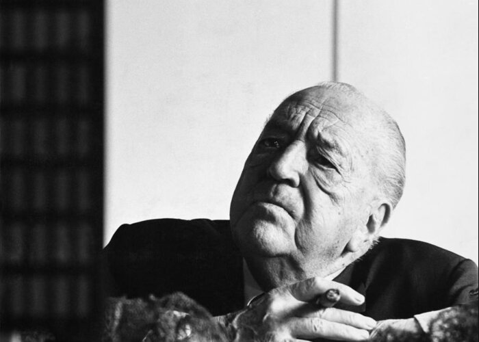 Architect Greeting Card featuring the photograph Mies Van Der Rohe #1 by Hans Namuth