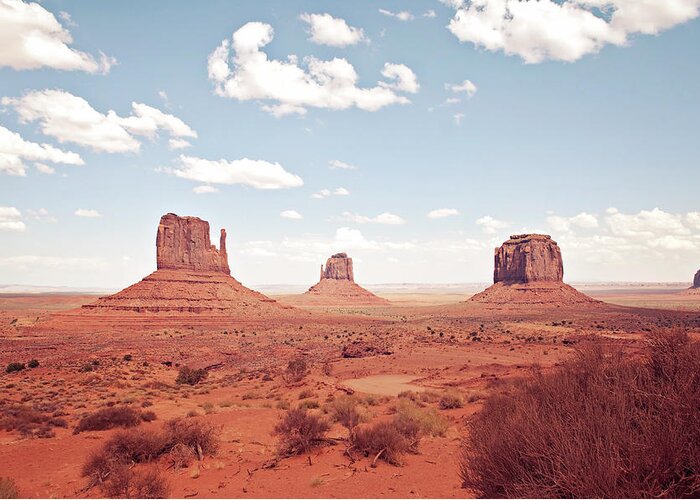 Scenics Greeting Card featuring the photograph Monument Valley #1 by Magnez2