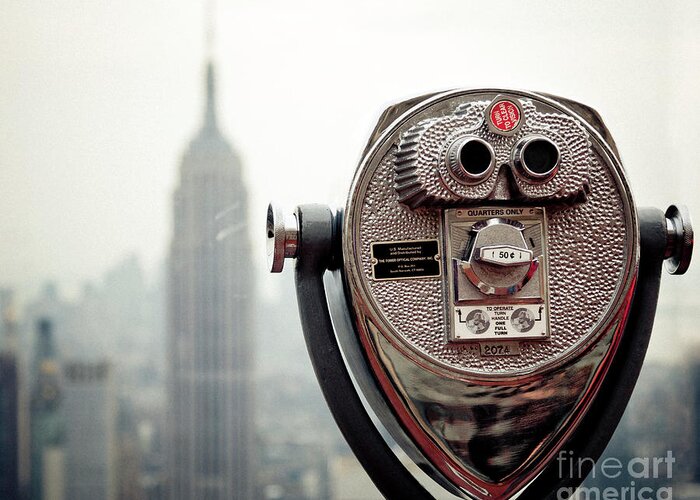 Empire State Building Greeting Card featuring the photograph Observation #1 by RicharD Murphy