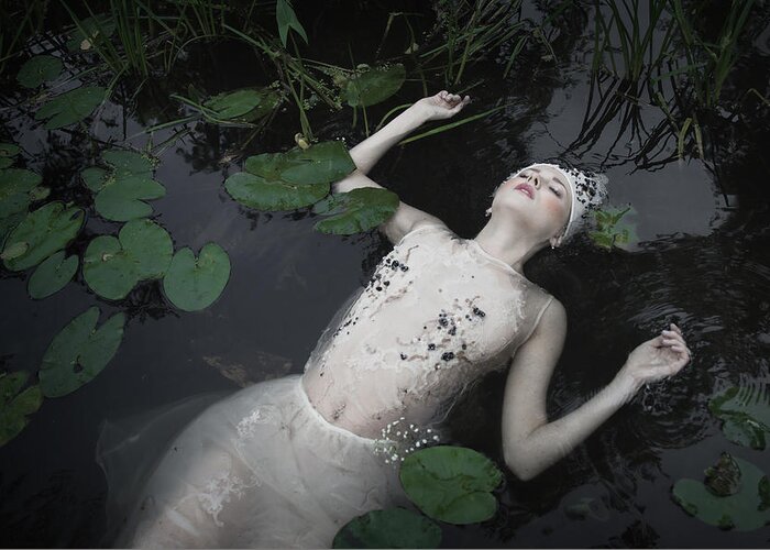 Gravity Greeting Card featuring the photograph Ophelia by Dorota Górecka