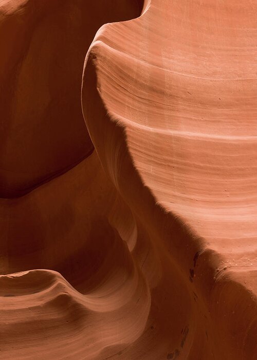 Antelope Canyon Greeting Card featuring the photograph Patterns In The Smooth Sandstone #1 by Keith Levit / Design Pics