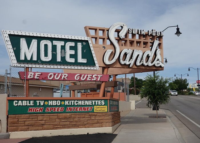 Motel Greeting Card featuring the photograph Sands Motel #1 by Matthew Bamberg