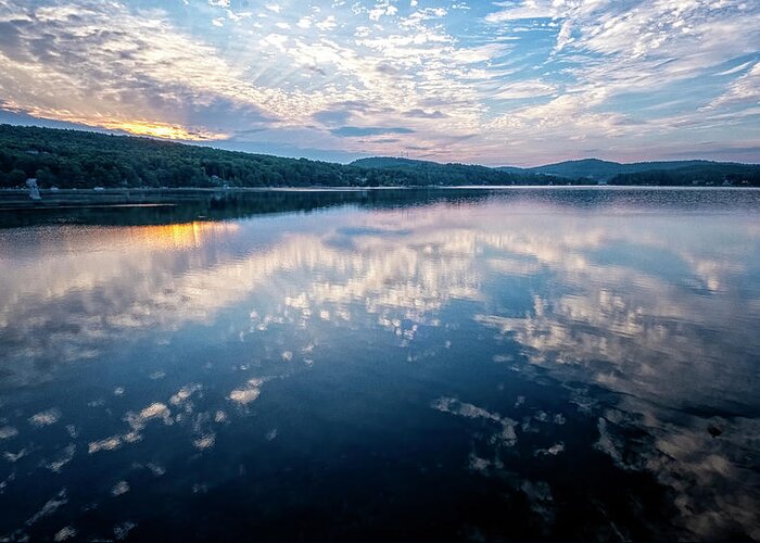 Spofford Lake New Hampshire Greeting Card featuring the photograph Spofford Lake Dawn #1 by Tom Singleton