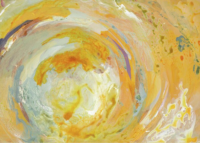 Swirl Greeting Card featuring the painting Swirl Oasis #1 by Lanie Loreth