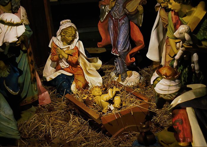  Greeting Card featuring the photograph The Nativity by Jack Wilson