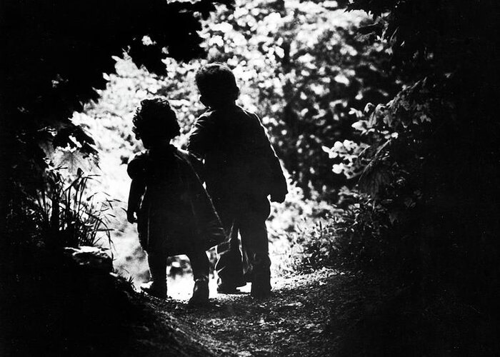 Children Greeting Card featuring the photograph 'The Walk to Paradise Garden' by W Eugene Smith