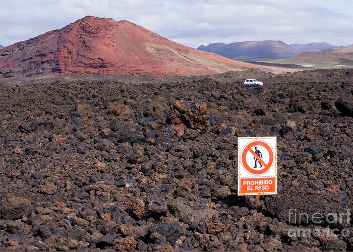 Lanzarote Greeting Card featuring the photograph Timanfaya National Park #1 by Mark Williamson/science Photo Library