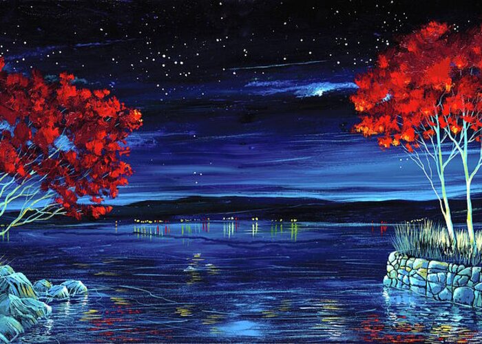 Ford Smith Greeting Card featuring the painting Twilight Envy by Ford Smith
