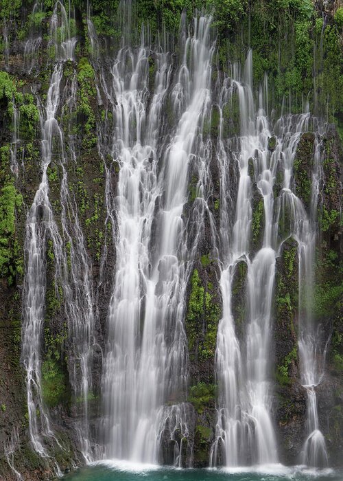 00571586 Greeting Card featuring the photograph Waterfall, Mcarthur-burney Falls Memorial State Park, California #1 by Tim Fitzharris