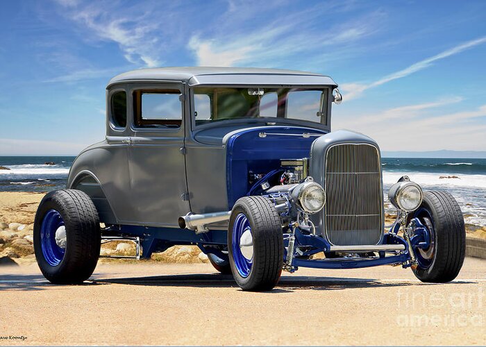 1931 Ford Coupe Greeting Card featuring the photograph 1931 Ford 'Hot Rod' Coupe by Dave Koontz