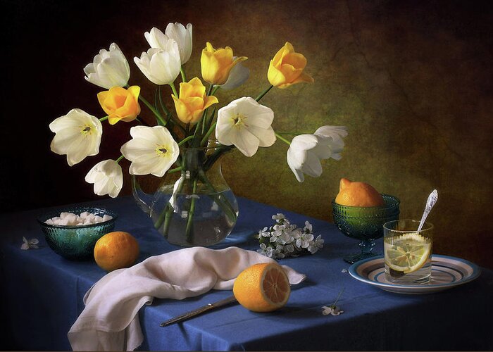 Still Life Greeting Card featuring the photograph D Dn #2 by Tatyana Skorokhod (???????
