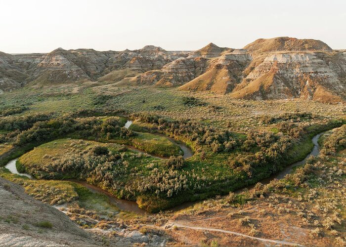 Tranquility Greeting Card featuring the photograph Dinosaur Provincial Park, Badlands #2 by John Elk Iii