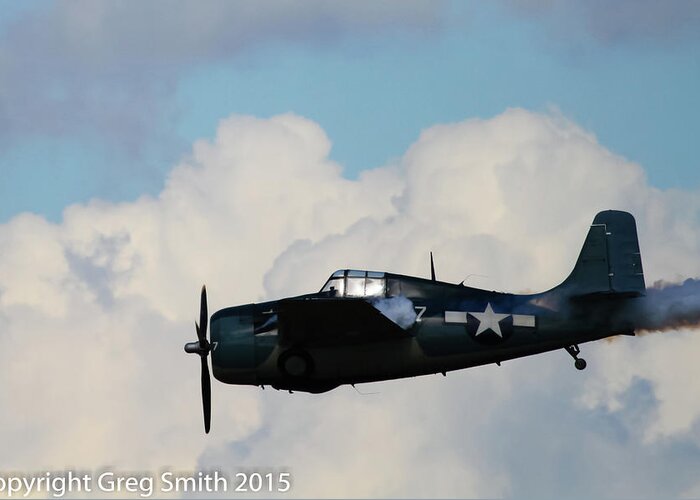 F4f Wildcat Greeting Card featuring the photograph F4F Wildcat #2 by Greg Smith