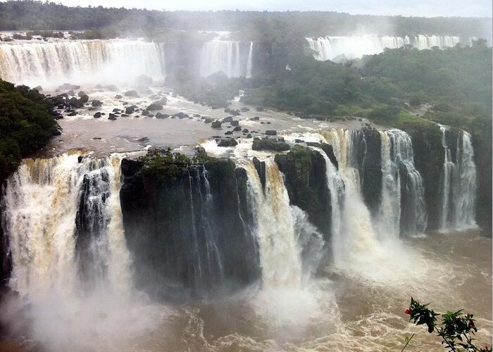 Iguazu Falls Argentina Greeting Card featuring the photograph Iguazu Falls Argentina #2 by Paul James Bannerman